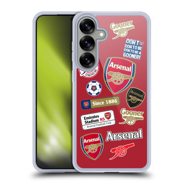 Arsenal FC Logos Collage Soft Gel Case for Samsung Galaxy S25+ Arsenal FC Logos Collage Soft Gel Case for Samsung Galaxy S25+