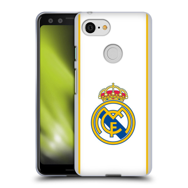 Real Madrid CF Badge White Soft Gel Case for Google Pixel 3