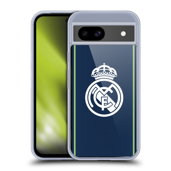 Real Madrid CF Badge Dark Blue Soft Gel Case for Google Pixel 8a