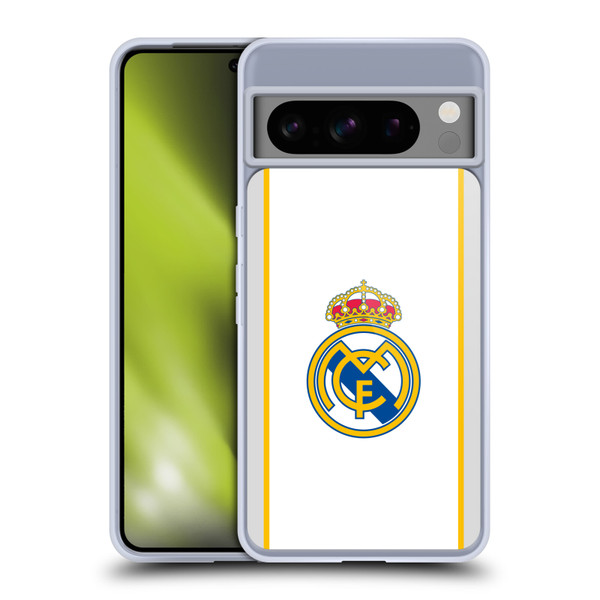 Real Madrid CF Badge White Soft Gel Case for Google Pixel 8 Pro