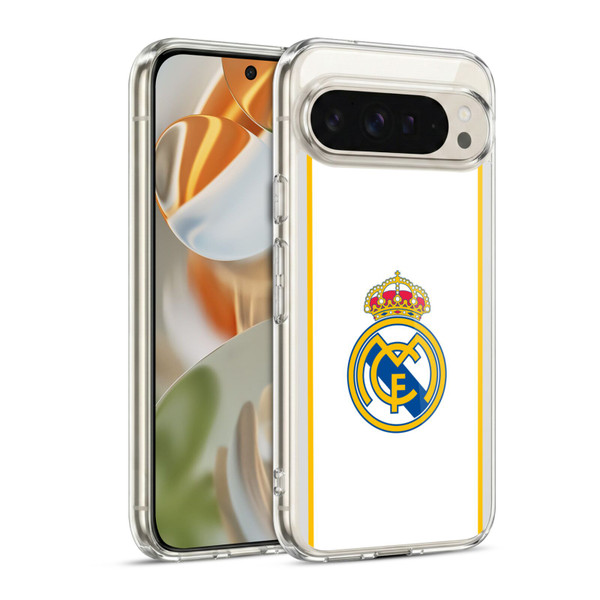 Real Madrid CF Badge White Soft Gel Case for Google Pixel 9 / Pixel 9 Pro