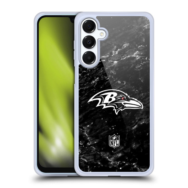 NFL Baltimore Ravens Artwork Marble Soft Gel Case for Samsung Galaxy A16 5G