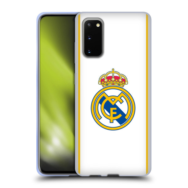 Real Madrid CF Badge White Soft Gel Case for Samsung Galaxy S20 / S20 5G