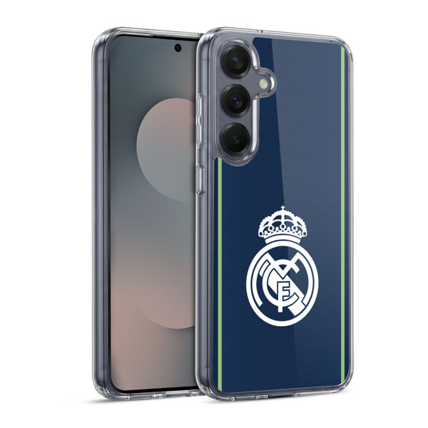 Real Madrid CF Badge Dark Blue Soft Gel Case for Samsung Galaxy S25 & MagSafe