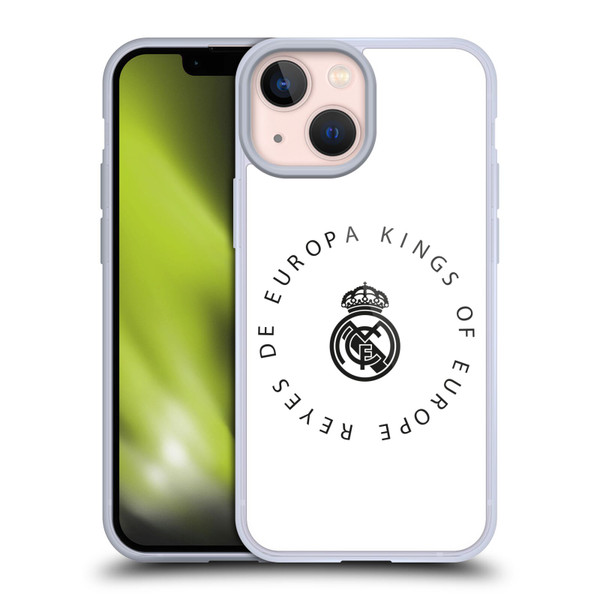 Real Madrid CF Legend Europa Kings Soft Gel Case for Apple iPhone 13 Mini