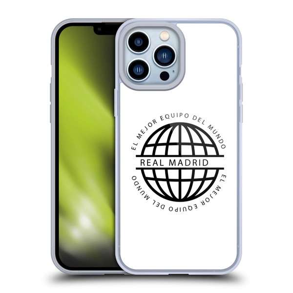 Real Madrid CF Legend Black Logo Soft Gel Case for Apple iPhone 13 Pro Max