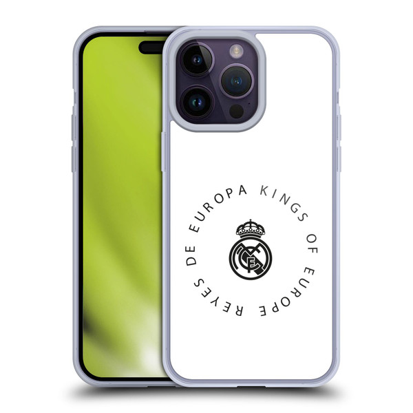Real Madrid CF Legend Europa Kings Soft Gel Case for Apple iPhone 14 Pro Max