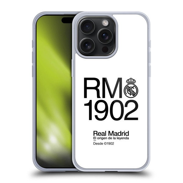 Real Madrid CF Legend RM 1902 Soft Gel Case for Apple iPhone 15 Pro Max