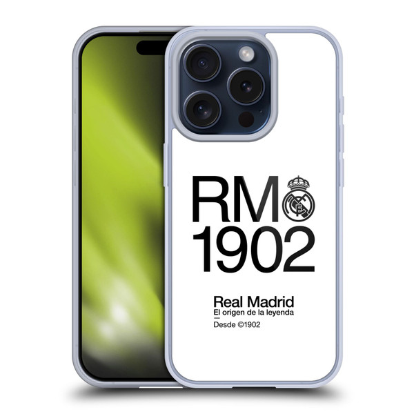 Real Madrid CF Legend RM 1902 Soft Gel Case for Apple iPhone 15 Pro