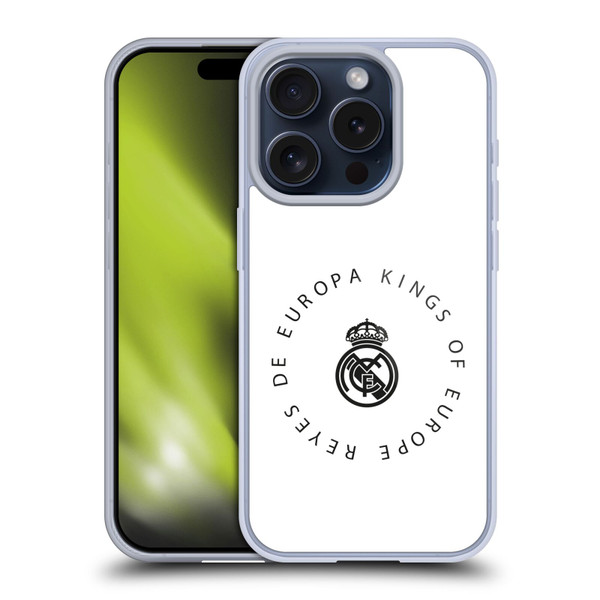 Real Madrid CF Legend Europa Kings Soft Gel Case for Apple iPhone 15 Pro