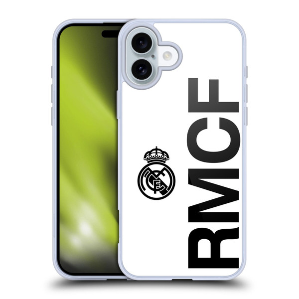 Real Madrid CF Legend RMCF Soft Gel Case for Apple iPhone 16 Plus