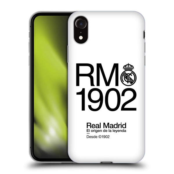 Real Madrid CF Legend RM 1902 Soft Gel Case for Apple iPhone XR