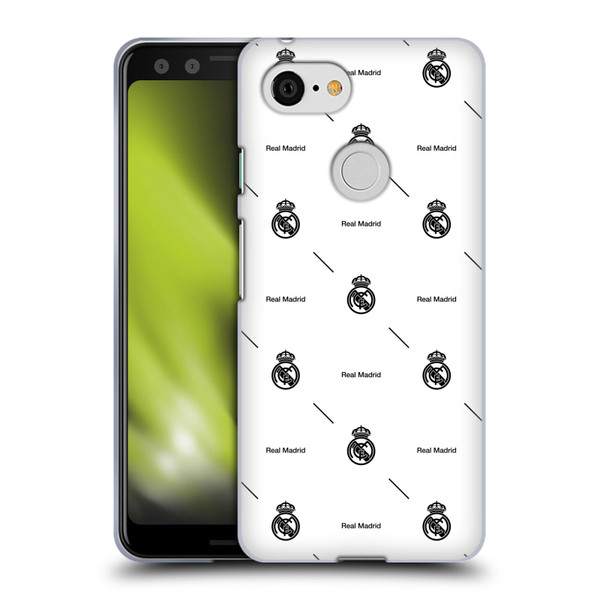 Real Madrid CF Legend Black Logo Pattern Soft Gel Case for Google Pixel 3