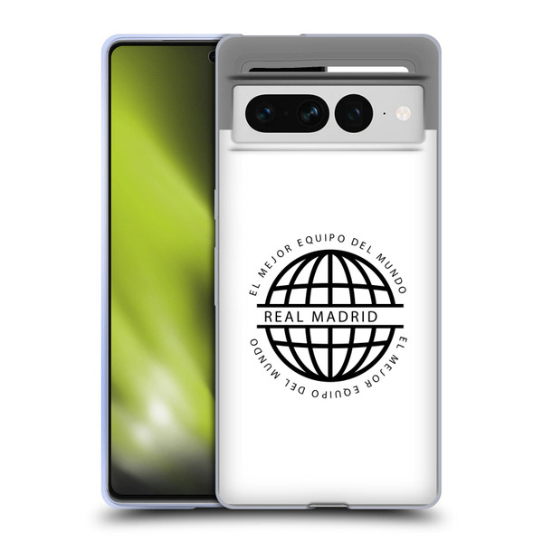 Real Madrid CF Legend Black Logo Soft Gel Case for Google Pixel 7 Pro