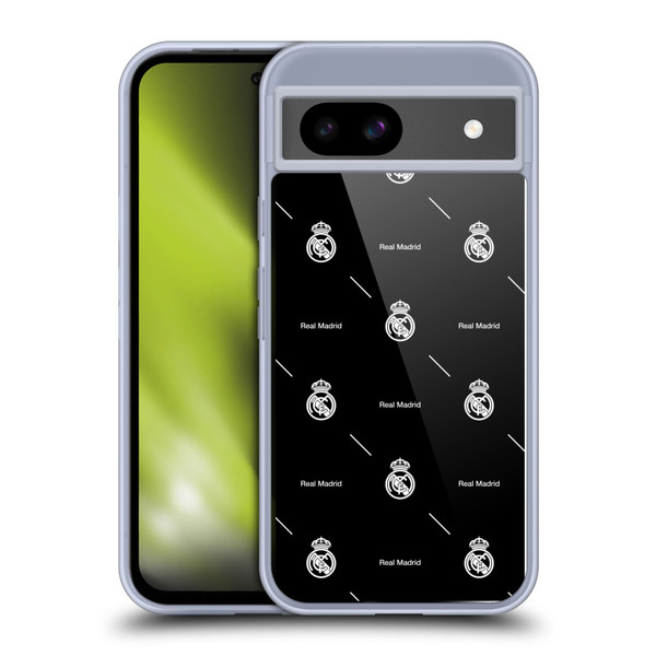 Real Madrid CF Legend White Logo Pattern Soft Gel Case for Google Pixel 8a