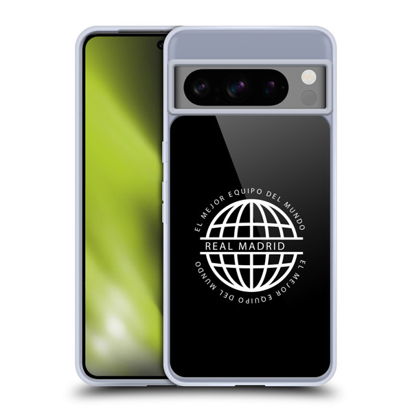 Real Madrid CF Legend White Logo Soft Gel Case for Google Pixel 8 Pro