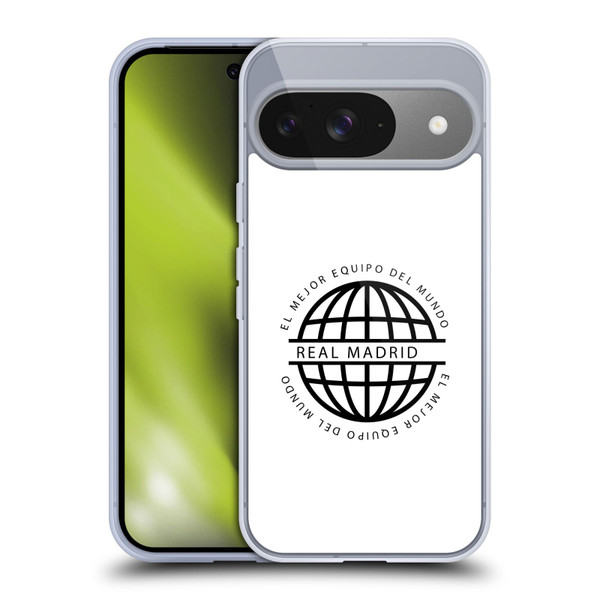 Real Madrid CF Legend Black Logo Soft Gel Case for Google Pixel 9 / Pixel 9 Pro