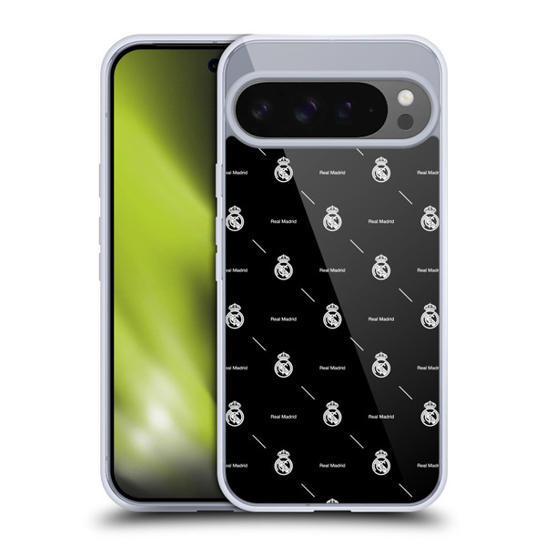 Real Madrid CF Legend White Logo Pattern Soft Gel Case for Google Pixel 9 Pro XL