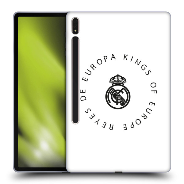 Real Madrid CF Legend Europa Kings Soft Gel Case for Samsung Galaxy Tab S8 Plus