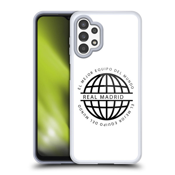 Real Madrid CF Legend Black Logo Soft Gel Case for Samsung Galaxy A13 (2022) Real Madrid CF Legend Black Logo Soft Gel Case for Samsung Galaxy A13 (2022)