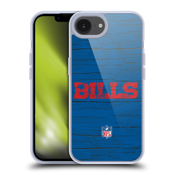 NFL Buffalo Bills Logo Distressed Look Soft Gel Case for Apple iPhone 16e