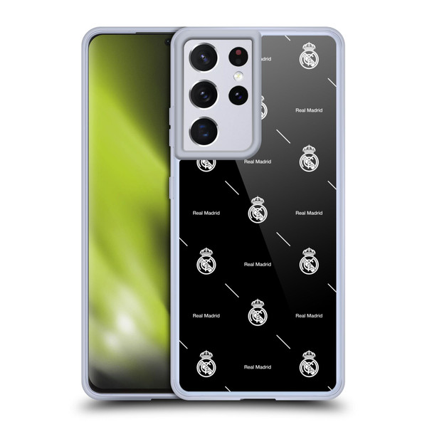 Real Madrid CF Legend White Logo Pattern Soft Gel Case for Samsung Galaxy S21 Ultra 5G Real Madrid CF Legend White Logo Pattern Soft Gel Case for Samsung Galaxy S21 Ultra 5G