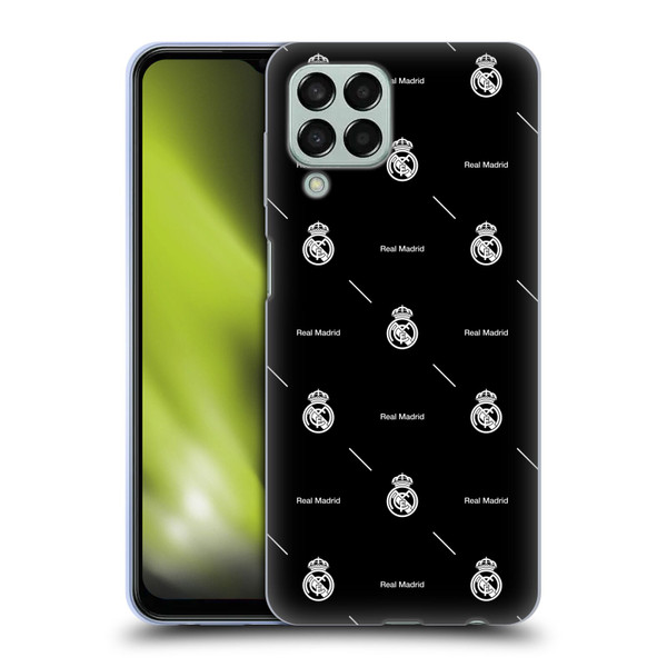 Real Madrid CF Legend White Logo Pattern Soft Gel Case for Samsung Galaxy M33 (2022)