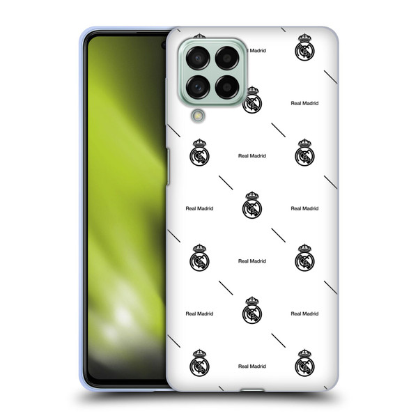 Real Madrid CF Legend Black Logo Pattern Soft Gel Case for Samsung Galaxy M53 (2022) Real Madrid CF Legend Black Logo Pattern Soft Gel Case for Samsung Galaxy M53 (2022)