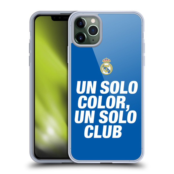 Real Madrid CF Origin Un Solo Soft Gel Case for Apple iPhone 11 Pro Max