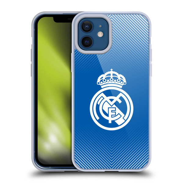 Real Madrid CF Origin Logo Blue Soft Gel Case for Apple iPhone 12 / iPhone 12 Pro
