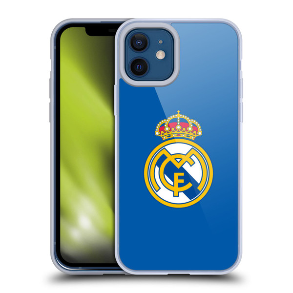 Real Madrid CF Origin Plain Logo Blue Soft Gel Case for Apple iPhone 12 / iPhone 12 Pro