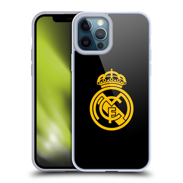 Real Madrid CF Origin Gold Logo Soft Gel Case for Apple iPhone 12 Pro Max