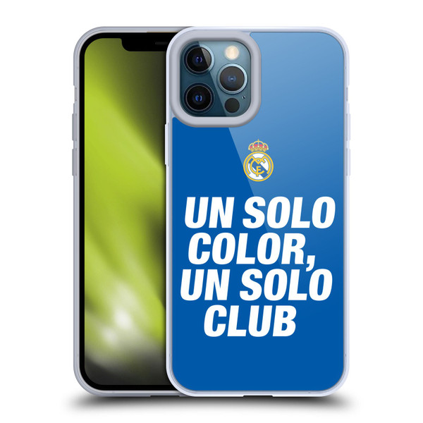 Real Madrid CF Origin Un Solo Soft Gel Case for Apple iPhone 12 Pro Max