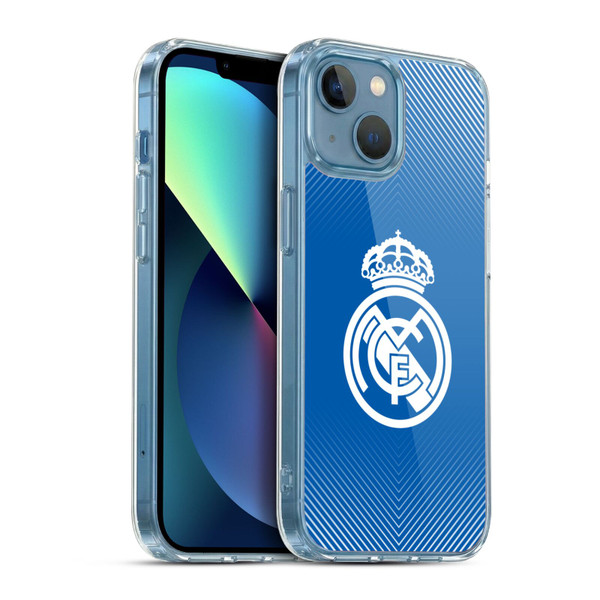 Real Madrid CF Origin Logo Blue Soft Gel Case for Apple iPhone 13 Mini & MagSafe