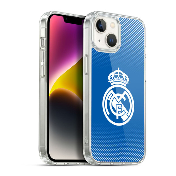 Real Madrid CF Origin Logo Blue Soft Gel Case for Apple iPhone 14