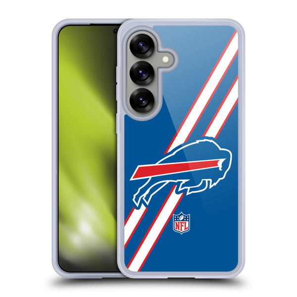 NFL Buffalo Bills Logo Stripes Soft Gel Case for Samsung Galaxy S25