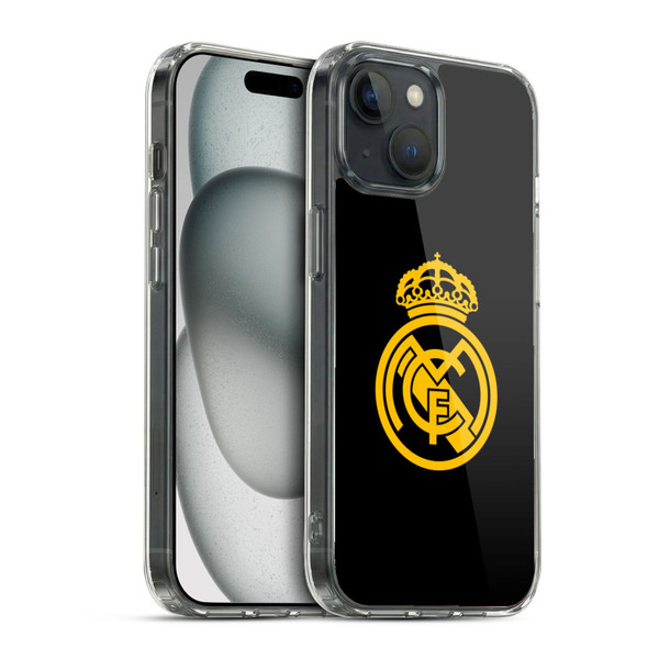 Real Madrid CF Origin Gold Logo Soft Gel Case for Apple iPhone 15 & MagSafe