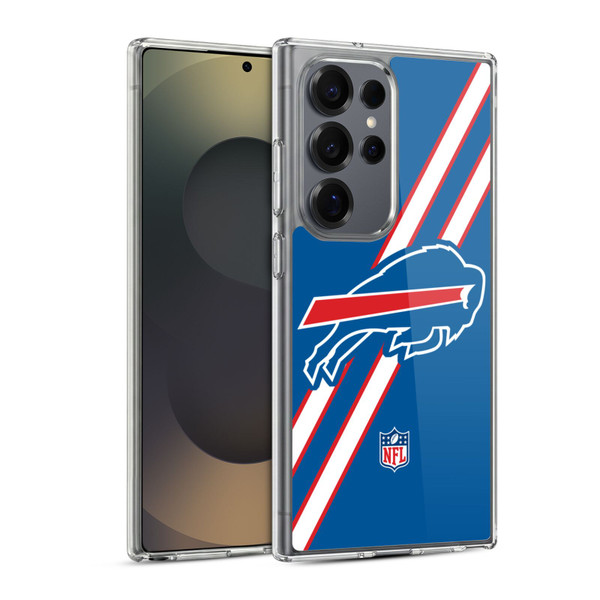 NFL Buffalo Bills Logo Stripes Soft Gel Case for Samsung Galaxy S25 Ultra & MagSafe