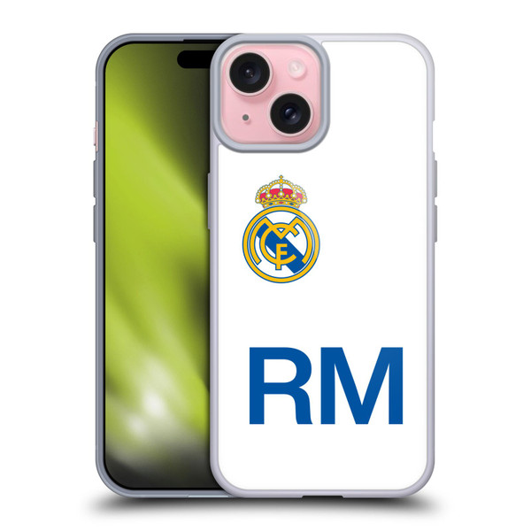 Real Madrid CF Origin RM Logo Soft Gel Case for Apple iPhone 15 Real Madrid CF Origin RM Logo Soft Gel Case for Apple iPhone 15