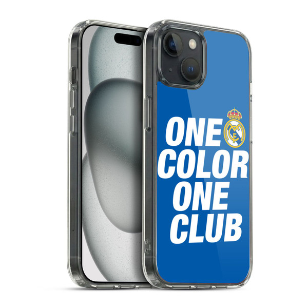 Real Madrid CF Origin One Color Soft Gel Case for Apple iPhone 15 Plus & MagSafe