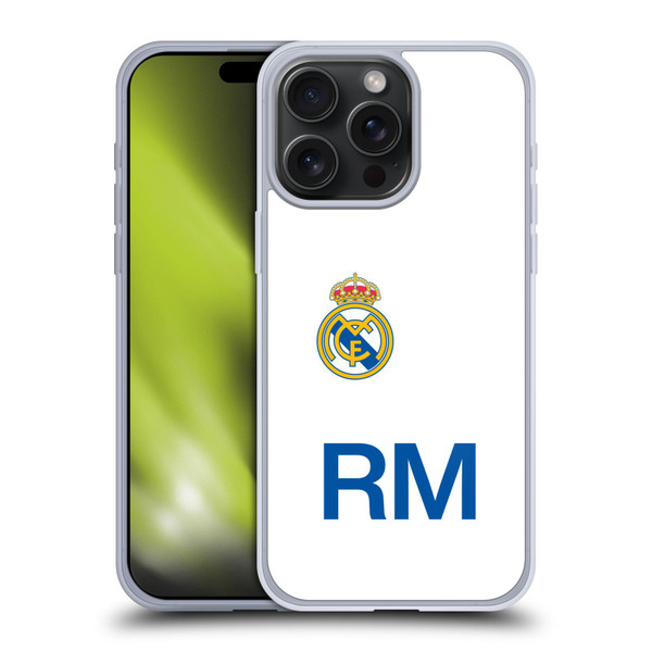Real Madrid CF Origin RM Logo Soft Gel Case for Apple iPhone 15 Pro Max