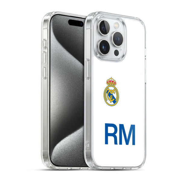Real Madrid CF Origin RM Logo Soft Gel Case for Apple iPhone 15 Pro & MagSafe