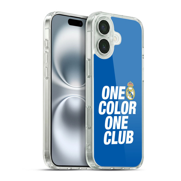 Real Madrid CF Origin One Color Soft Gel Case for Apple iPhone 16 Plus & MagSafe