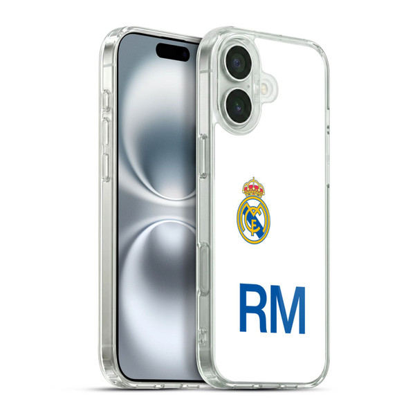 Real Madrid CF Origin RM Logo Soft Gel Case for Apple iPhone 16 Plus & MagSafe