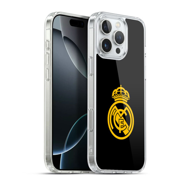 Real Madrid CF Origin Gold Logo Soft Gel Case for Apple iPhone 16 Pro Max & MagSafe