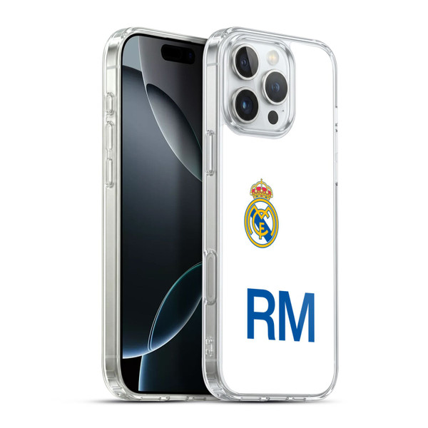 Real Madrid CF Origin RM Logo Soft Gel Case for Apple iPhone 16 Pro Max & MagSafe