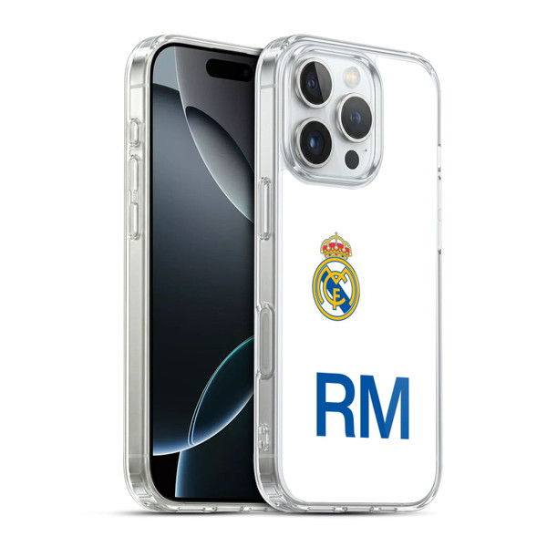 Real Madrid CF Origin RM Logo Soft Gel Case for Apple iPhone 16 Pro & MagSafe