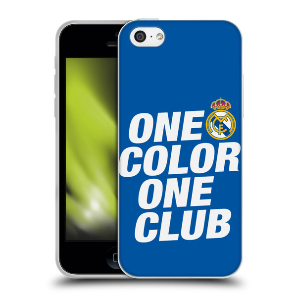 Real Madrid CF Origin One Color Soft Gel Case for Apple iPhone 5c