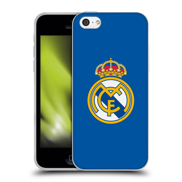Real Madrid CF Origin Plain Logo Blue Soft Gel Case for Apple iPhone 5c