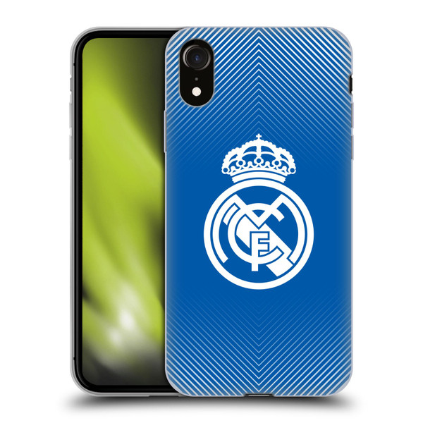 Real Madrid CF Origin Logo Blue Soft Gel Case for Apple iPhone XR